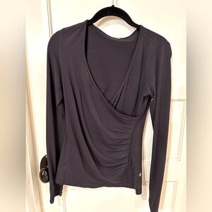 Lululemon black deep V women’s top